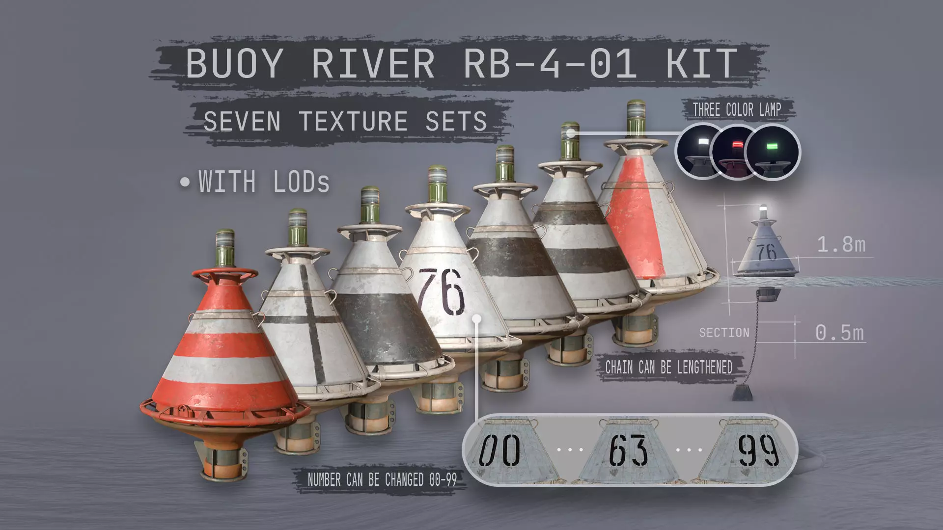 Buoy River RB-4-01 3D Model Collection_0