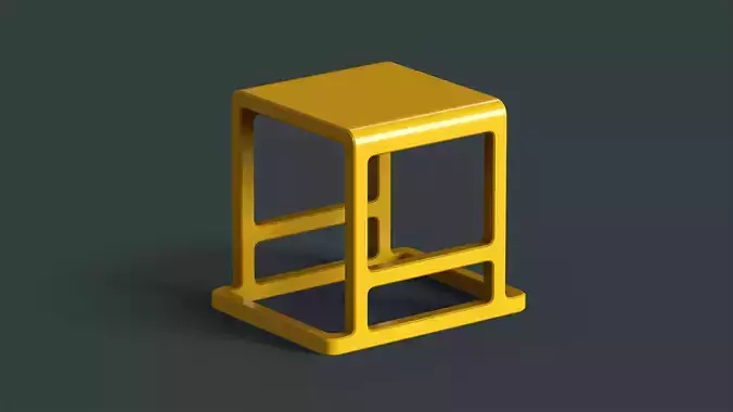 Modern Indoor Metal Chair 4 PBR Game Ready 