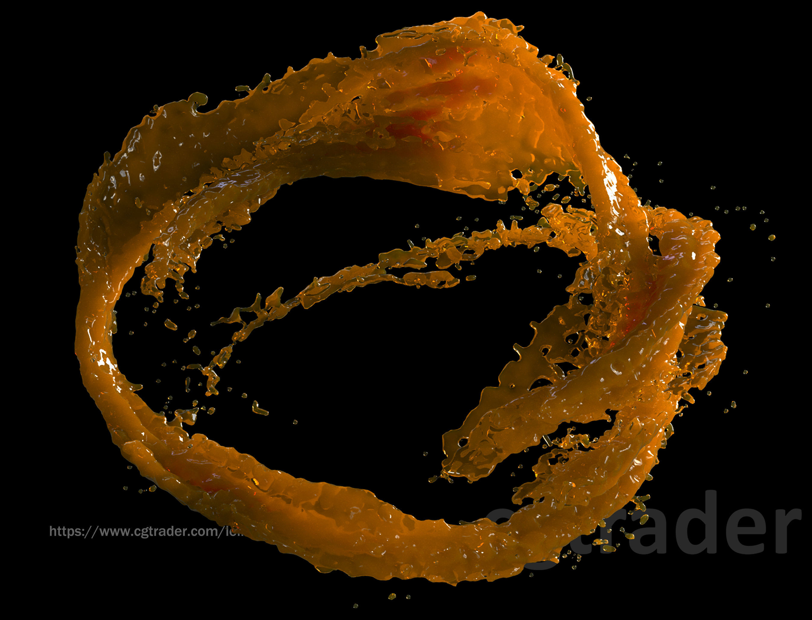 7 Animated Water Path Follow Helix - NO PLUGINs 3D model_7