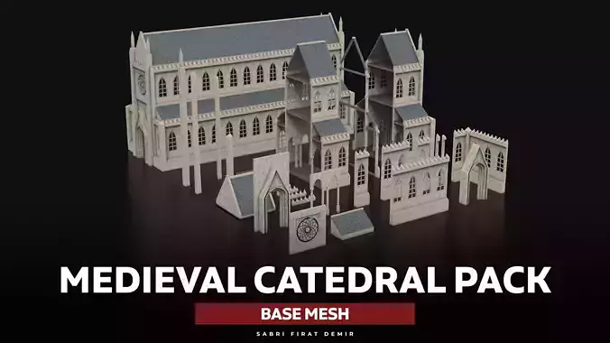 Medieval Kitbash 02 3D Model - SFDEMIR