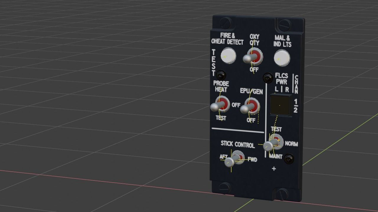 F16 TEST PANEL 3D model_12