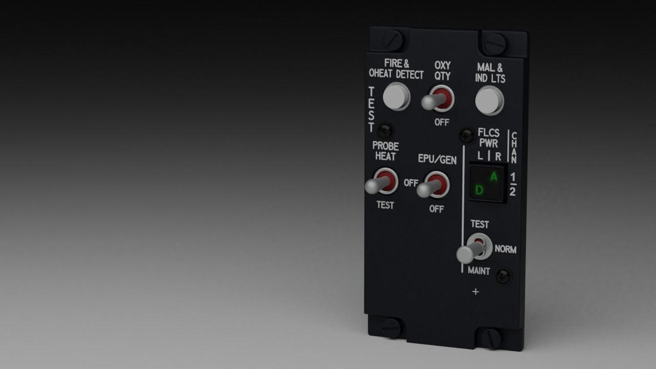 F16 TEST PANEL 3D model_2