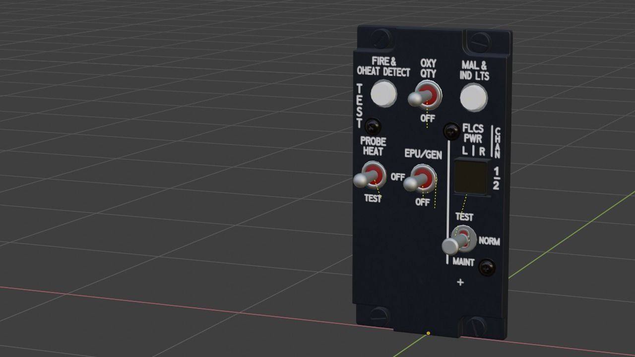 F16 TEST PANEL 3D model_6