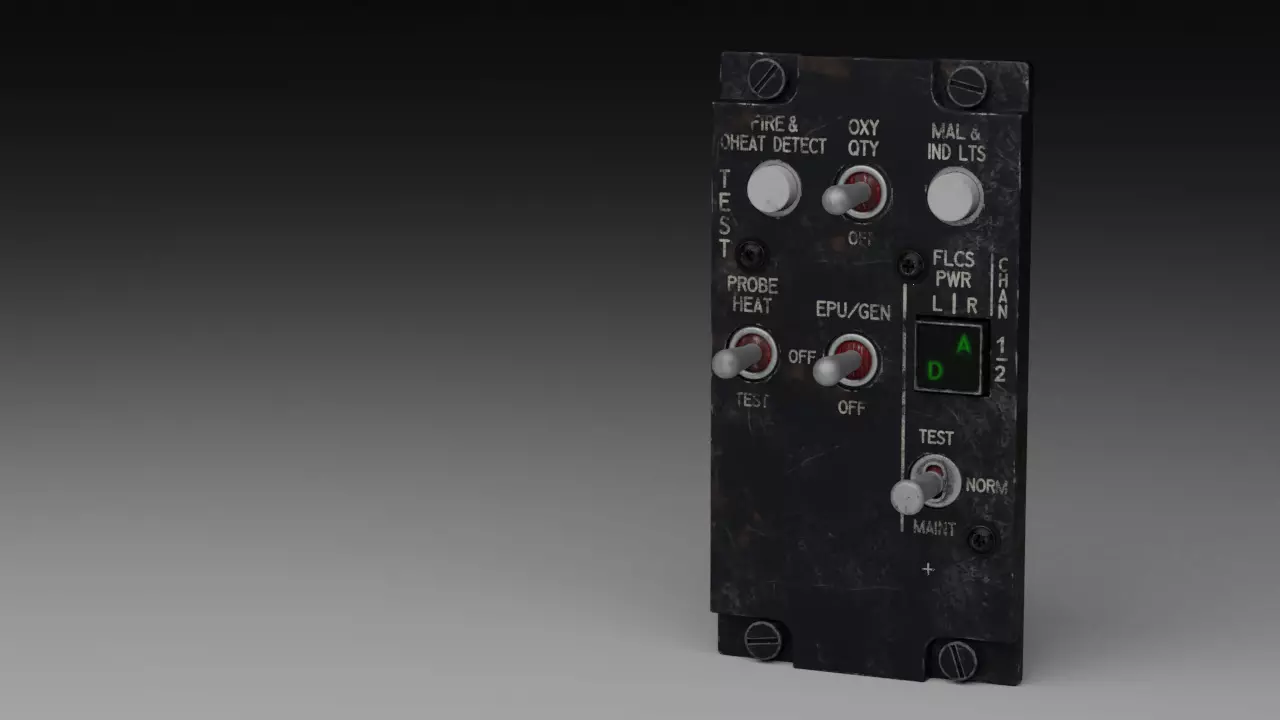 F16 TEST PANEL 3D model_0