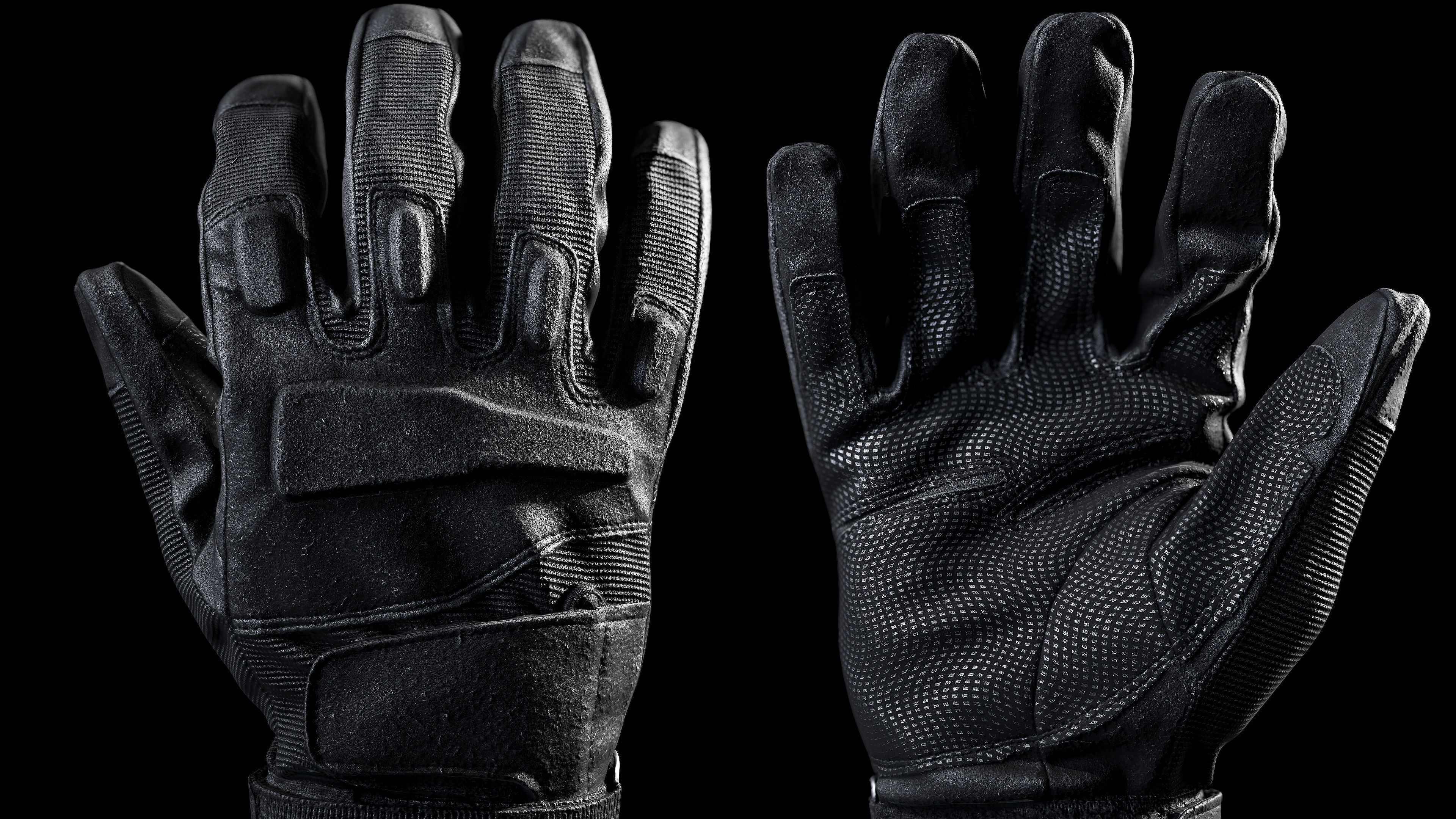 Tactical Gloves 041 Low-poly 3D model_4