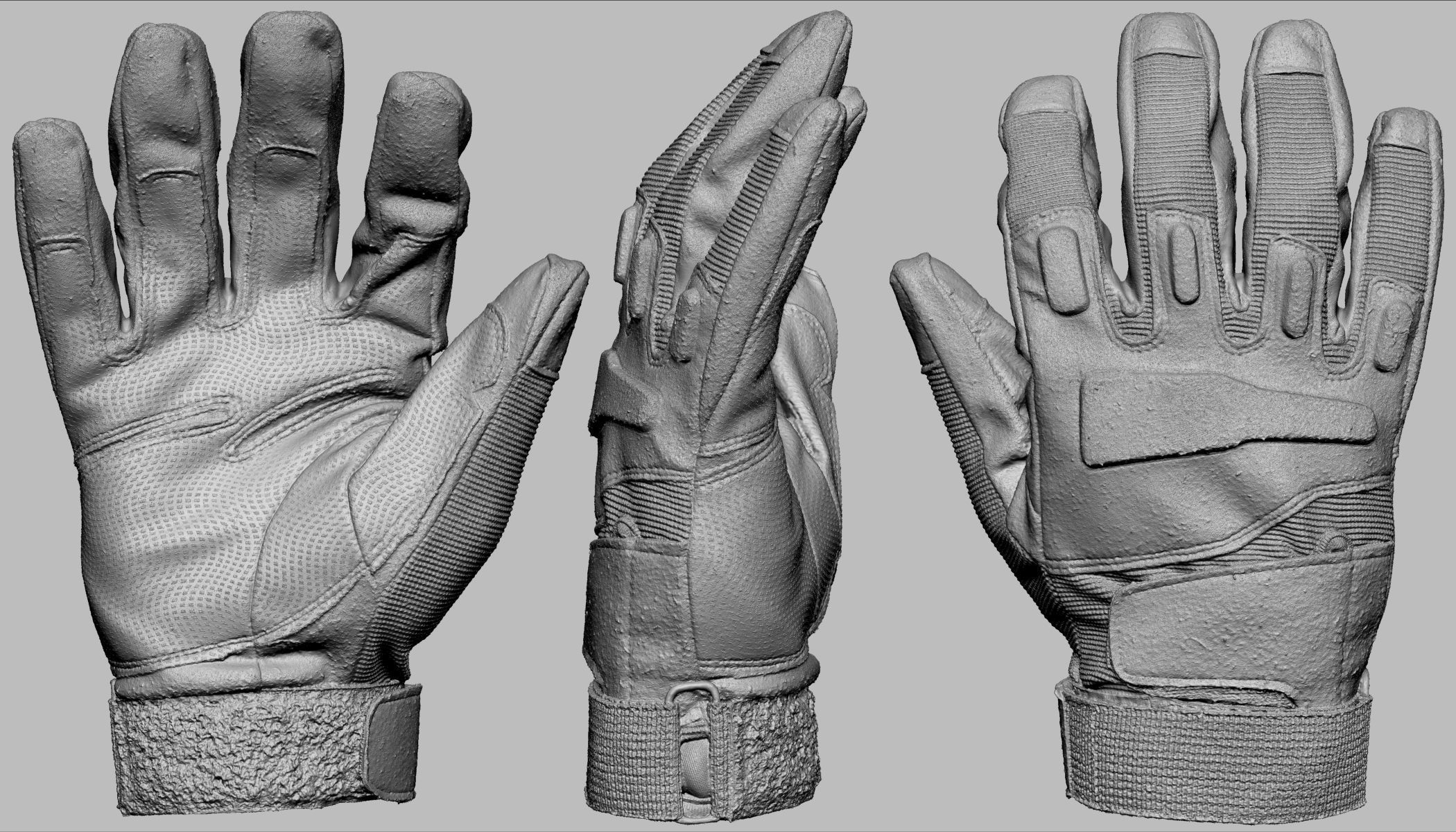 Tactical Gloves 041 Low-poly 3D model_13