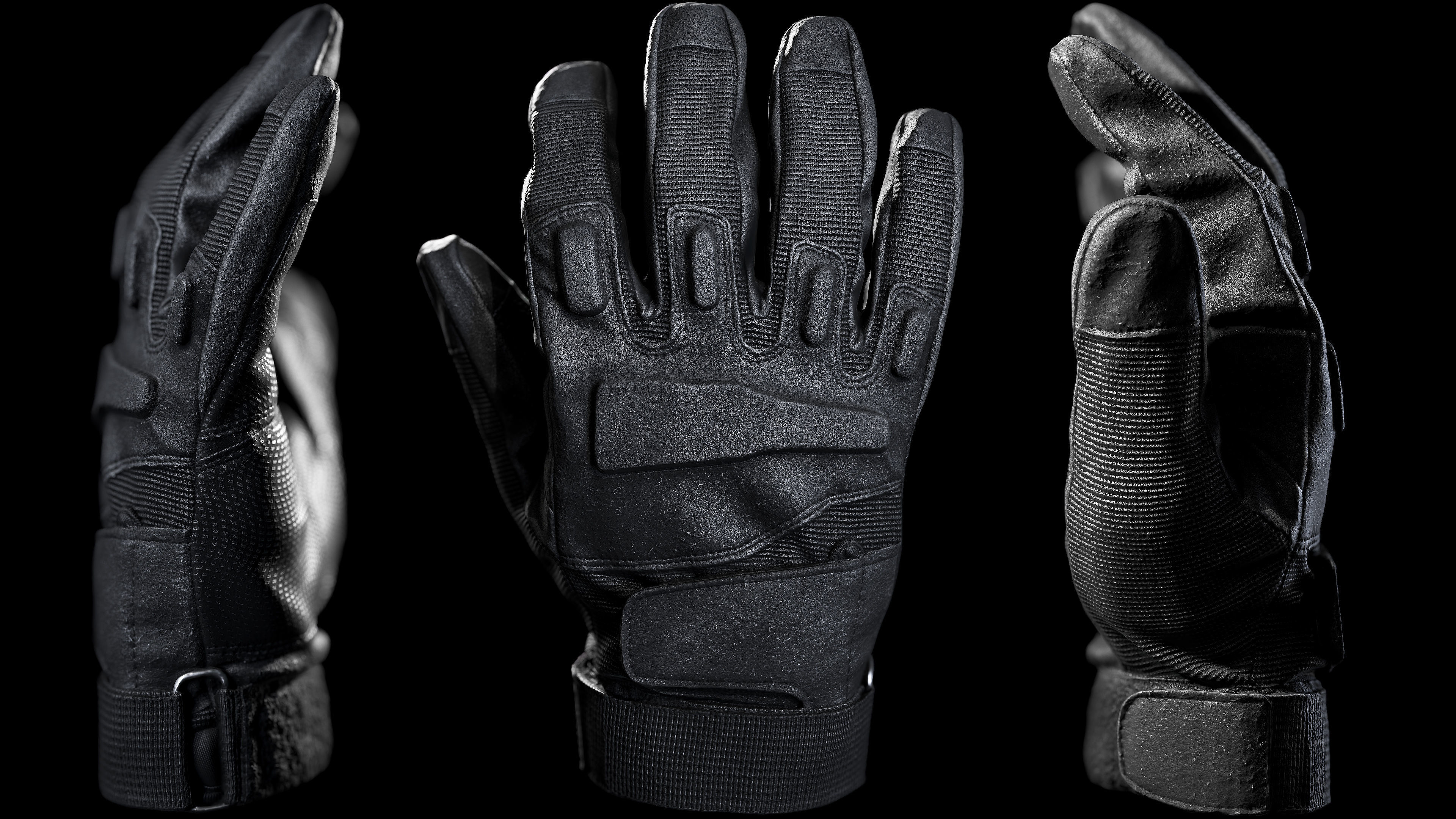 Tactical Gloves 041 Low-poly 3D model_7