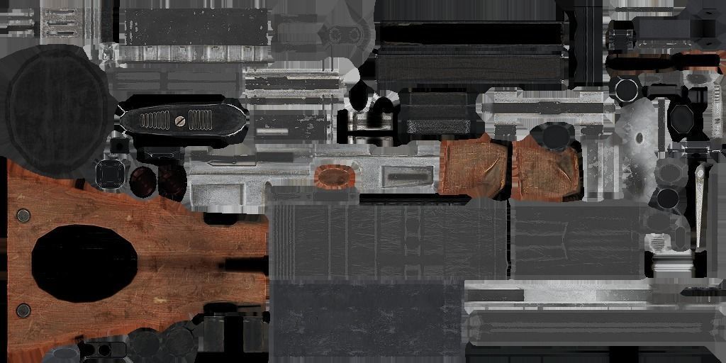 Weapon for mobile game Free low-poly 3D model_4