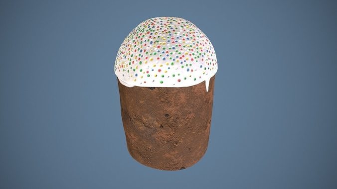 Easter cake Cake easter pie Low-poly 3D model