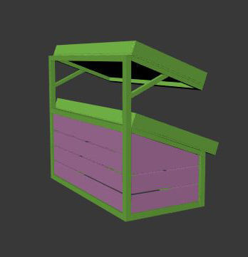 Stall models Low-poly 3D model_10