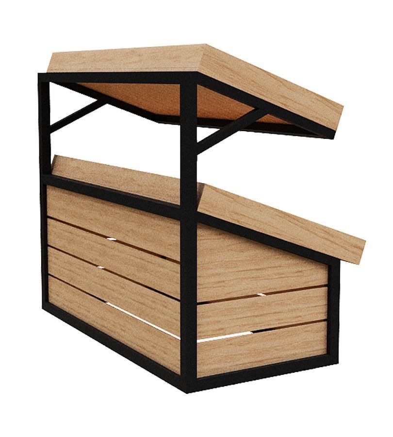 Stall models Low-poly 3D model_3