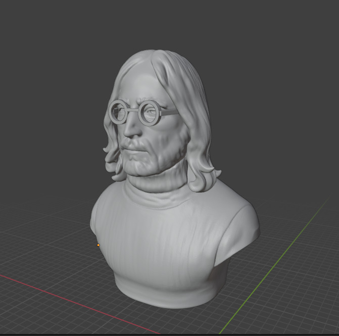 John Lennon 3D print model_5