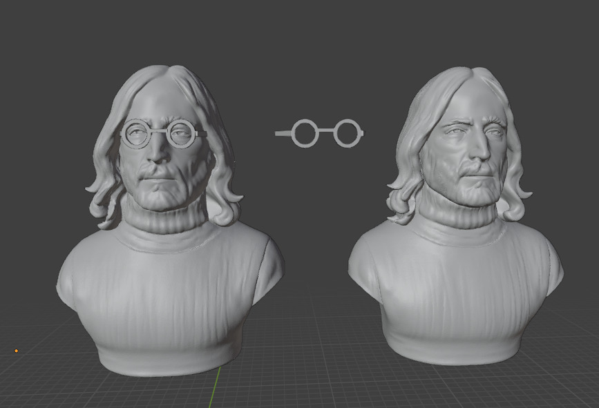 John Lennon 3D print model_19