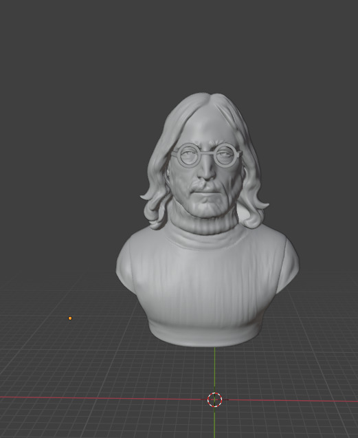 John Lennon 3D print model_13