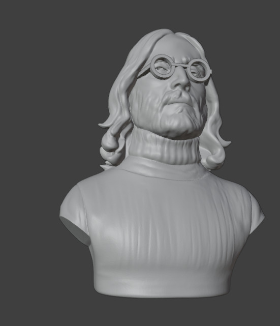 John Lennon 3D print model_9