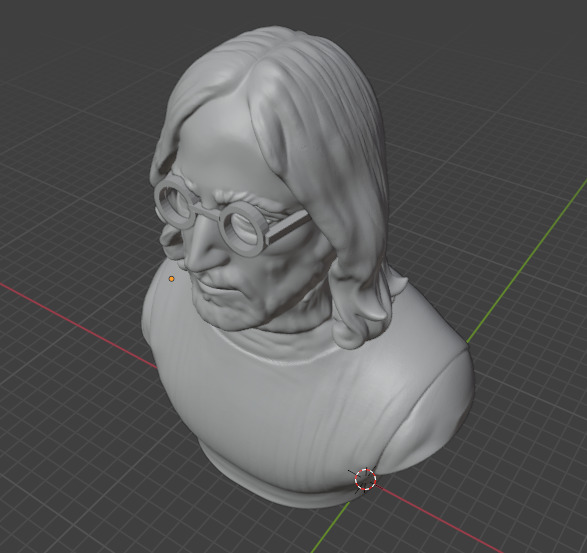John Lennon 3D print model_8