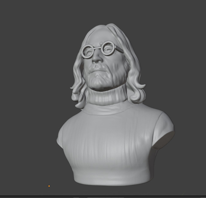 John Lennon 3D print model_1