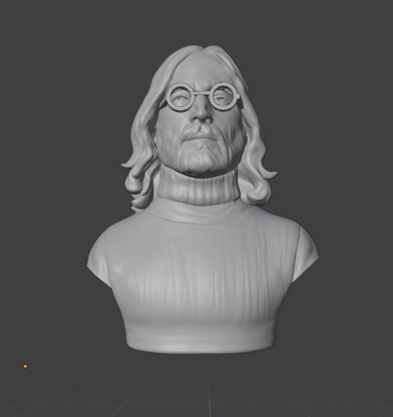 John Lennon 3D print model_12