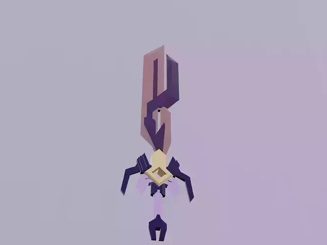 Low poly sword AngleSword