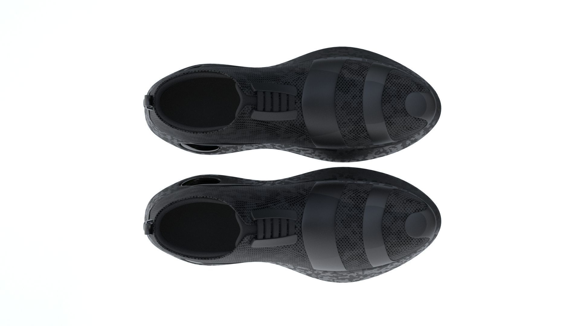 Black Sneaker Low-poly 3D model_7