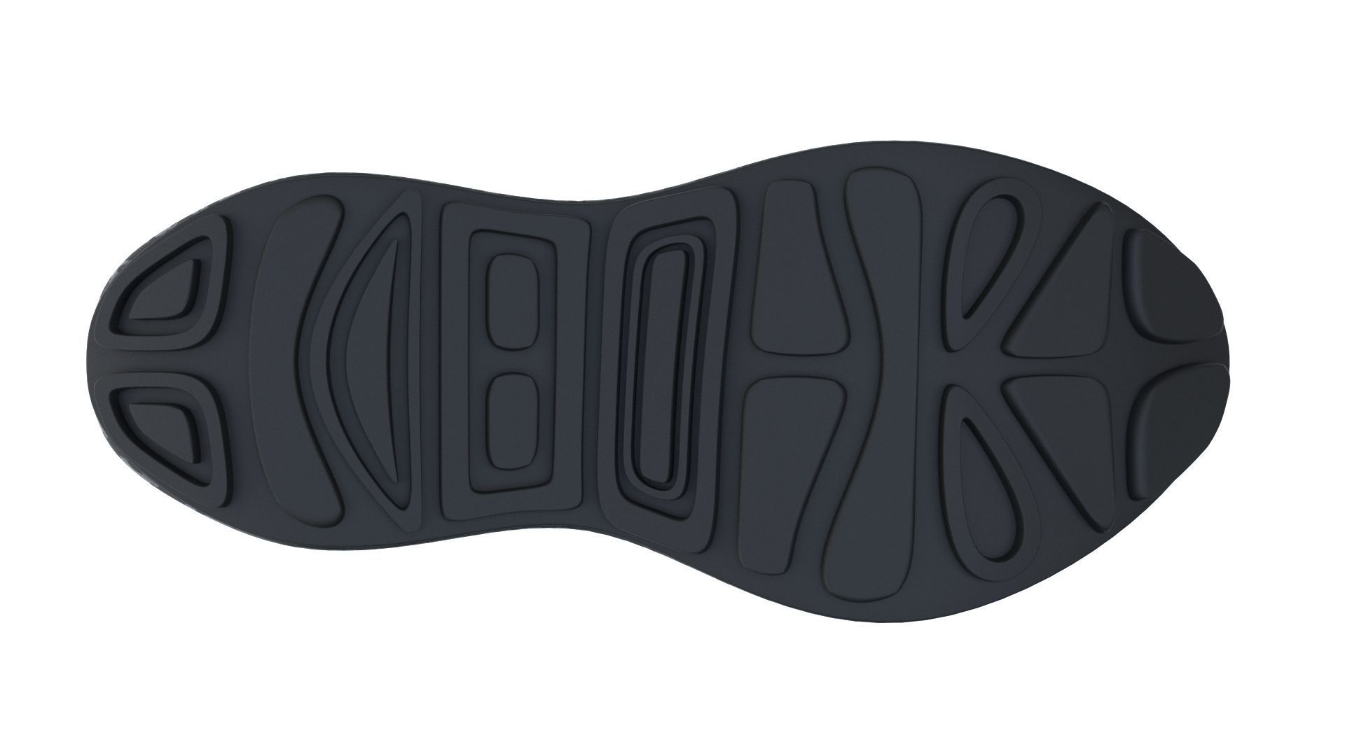 Black Sneaker Low-poly 3D model_9