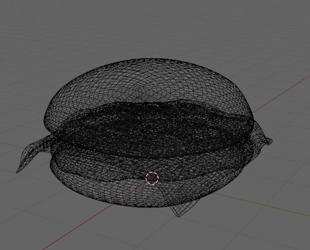 Cartoon Burger 3D model_4