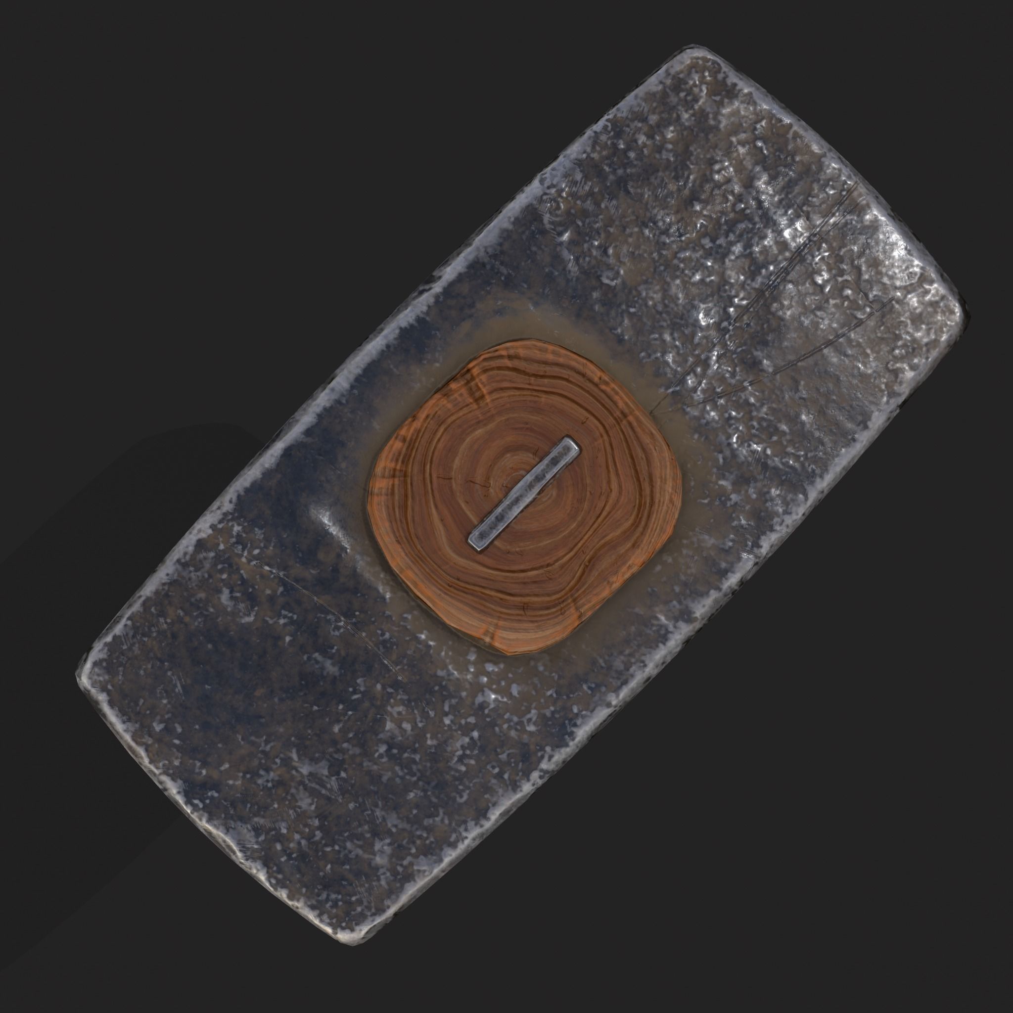 Medieval Viking Ornate Battle Hammer Low-poly 3D model_11