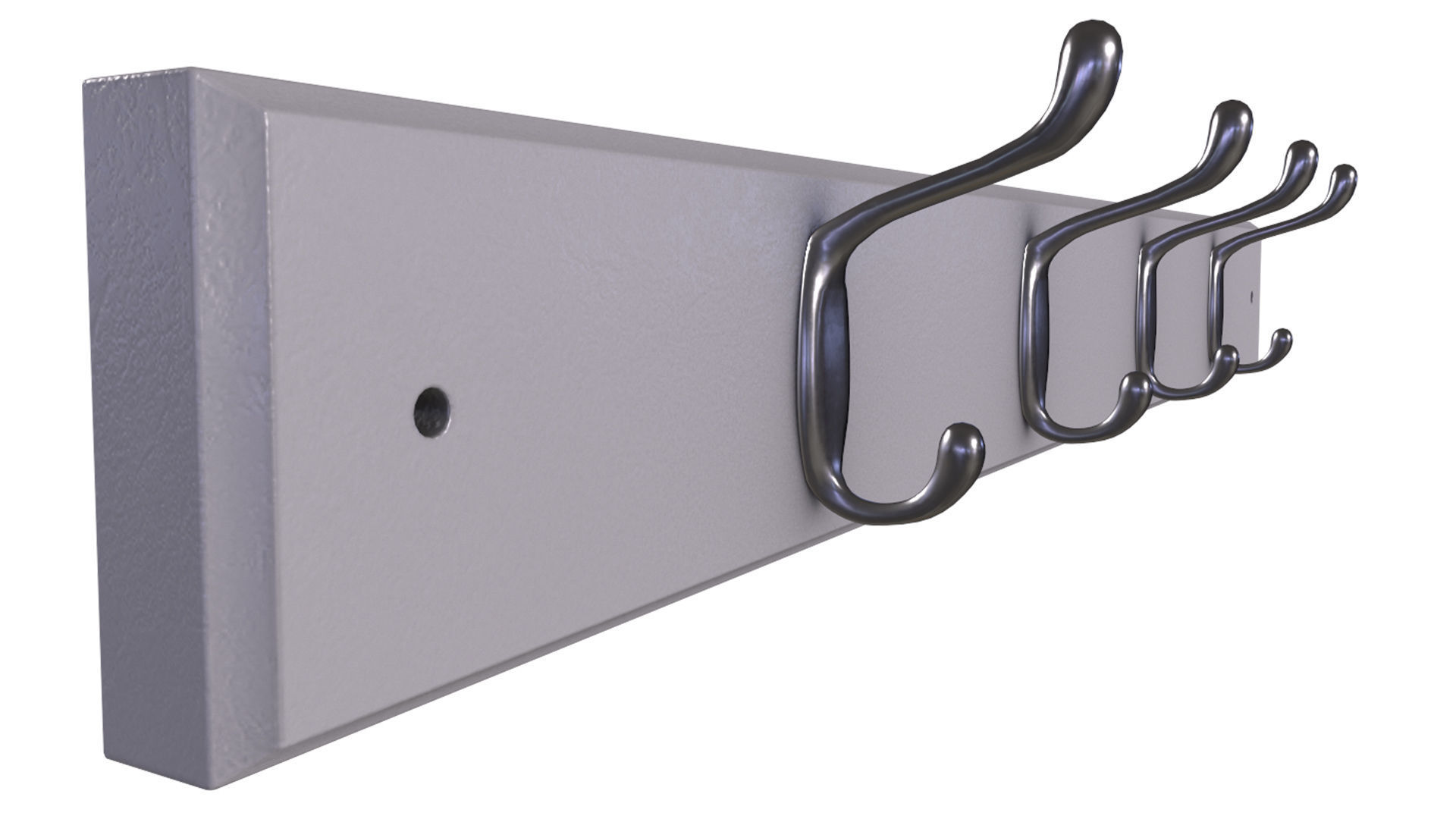 Cloth Hanger Low-poly 3D model_6