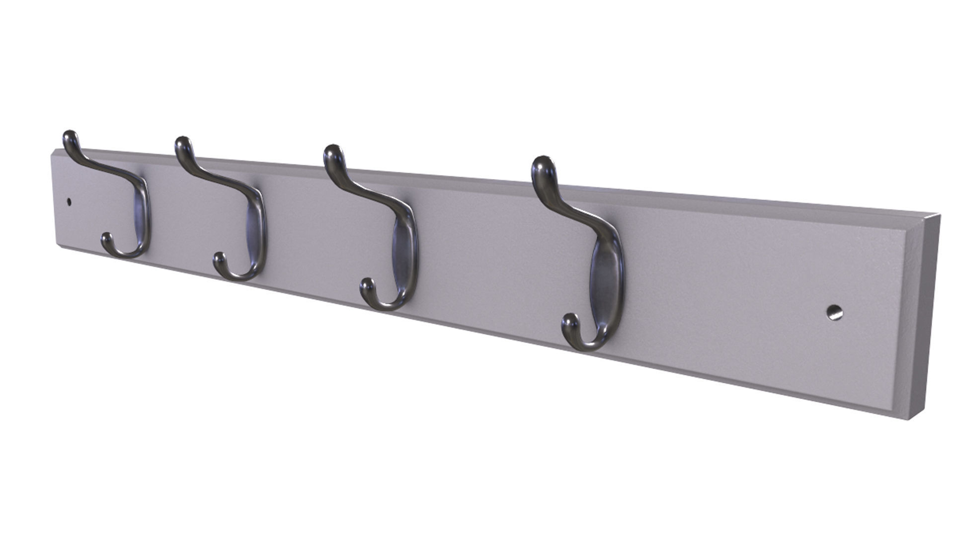 Cloth Hanger Low-poly 3D model_2