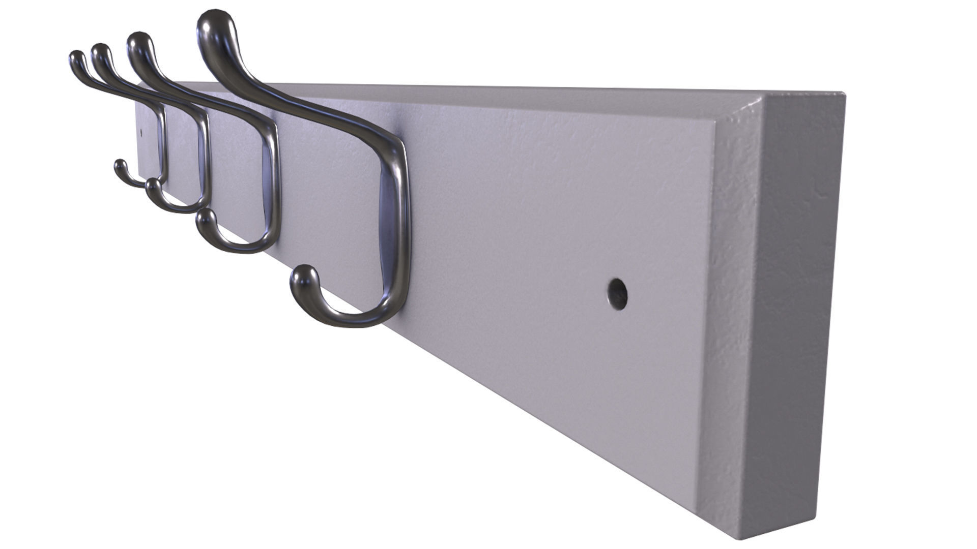 Cloth Hanger Low-poly 3D model_5