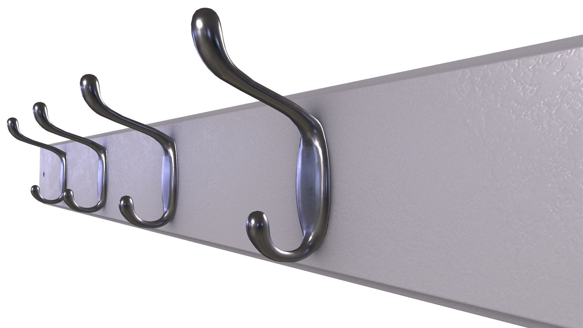 Cloth Hanger Low-poly 3D model_8