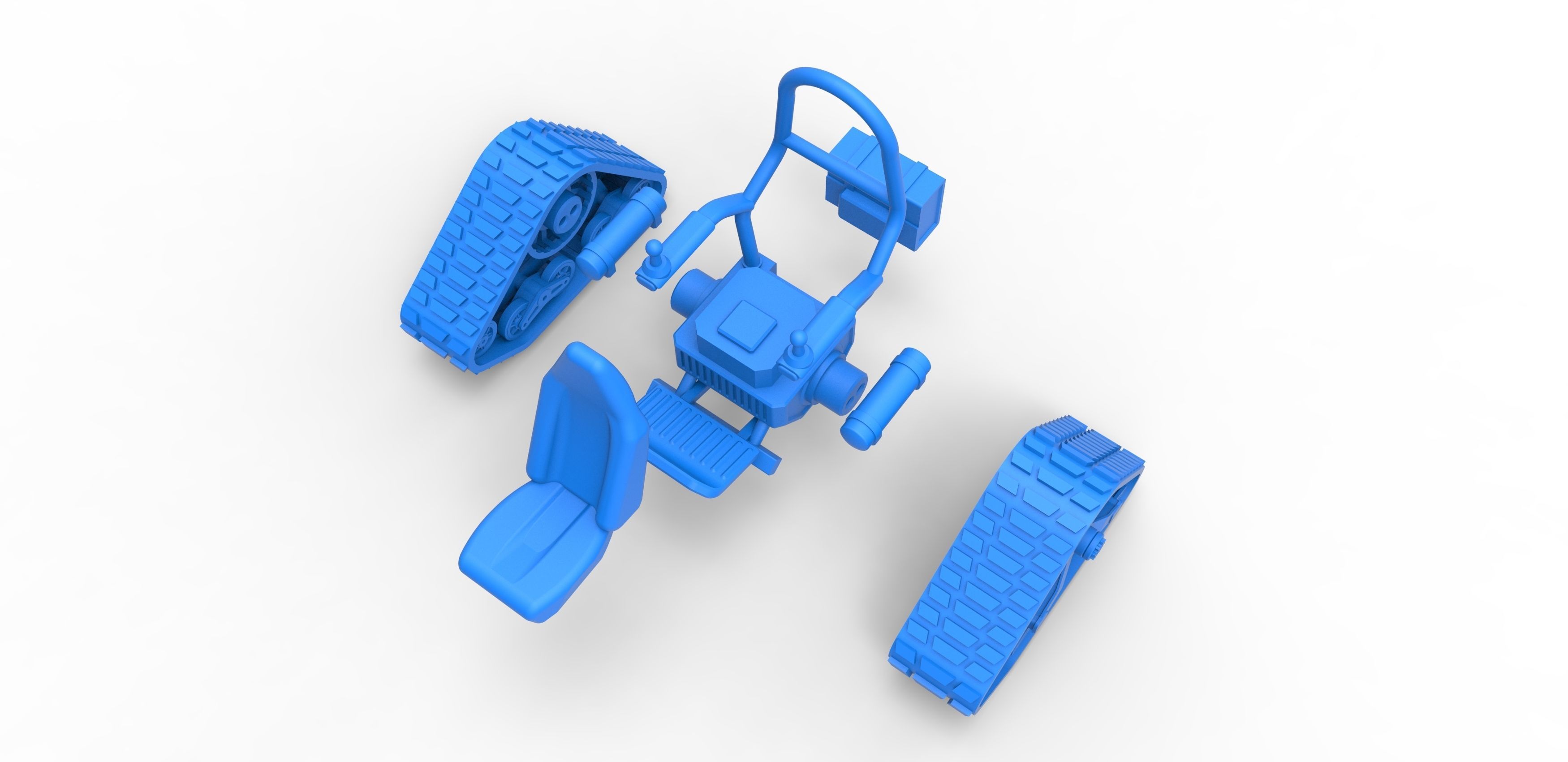 Tankchair Scale 1 to 25 3D print model_26