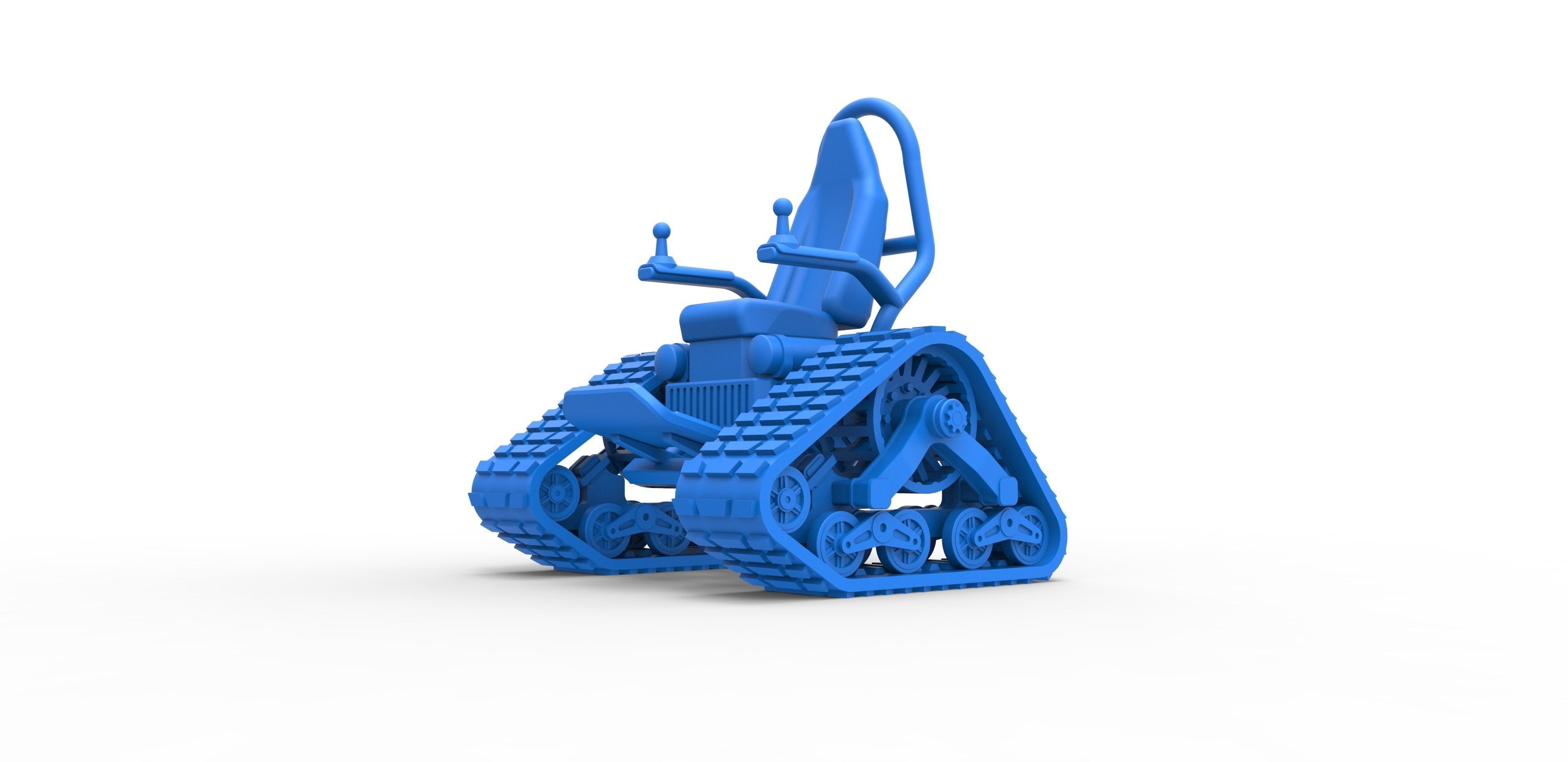 Tankchair Scale 1 to 25 3D print model_14