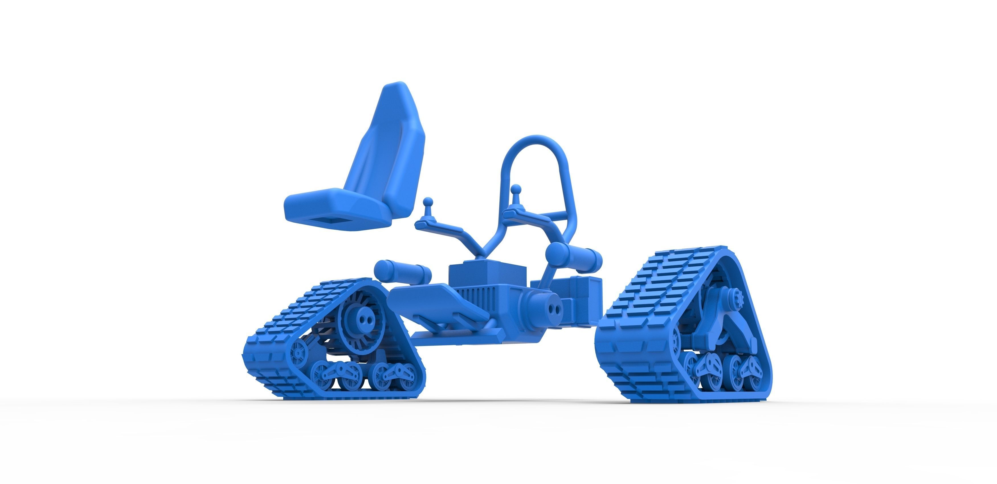 Tankchair Scale 1 to 25 3D print model_27