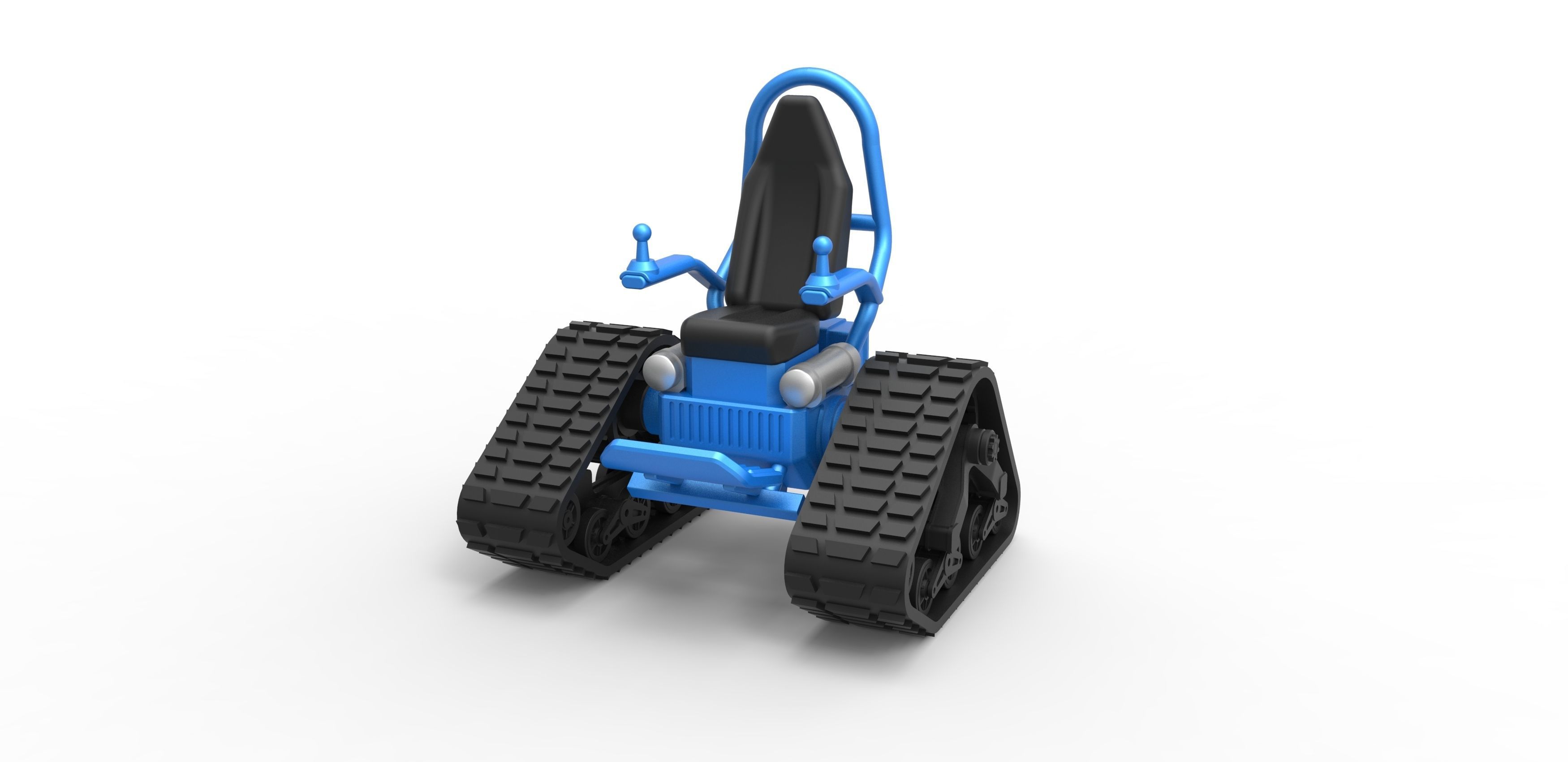 Tankchair Scale 1 to 25 3D print model_3