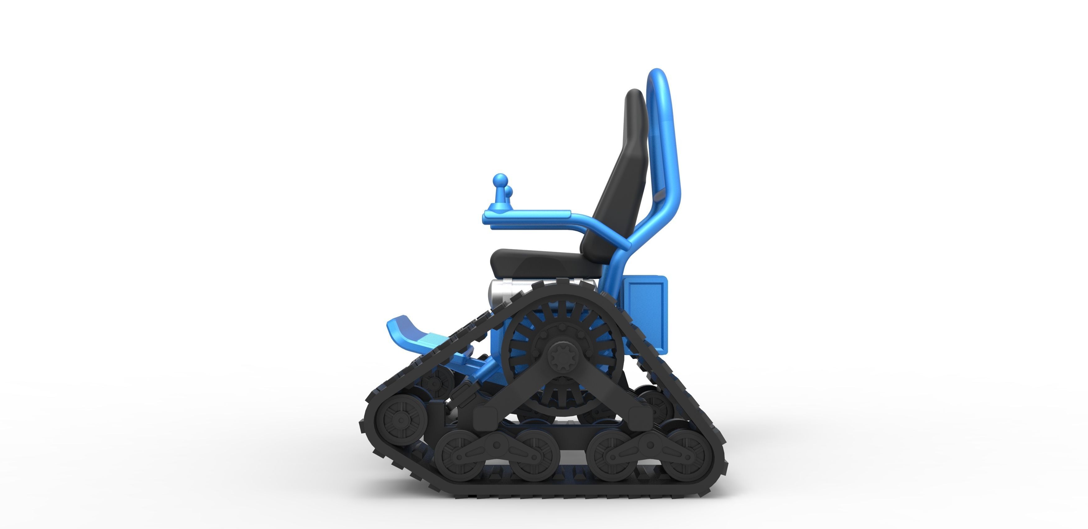Tankchair Scale 1 to 25 3D print model_7