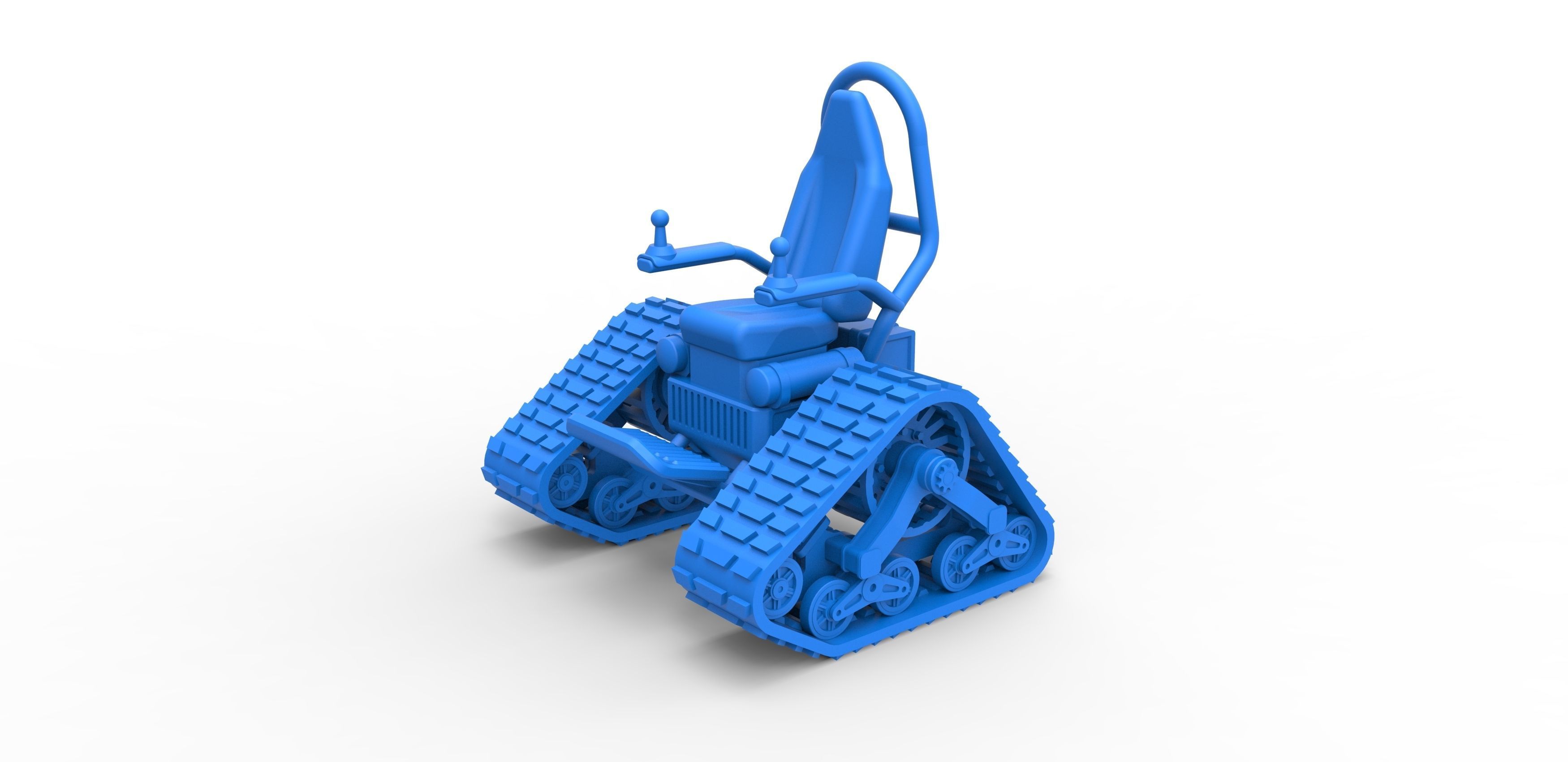 Tankchair Scale 1 to 25 3D print model_13