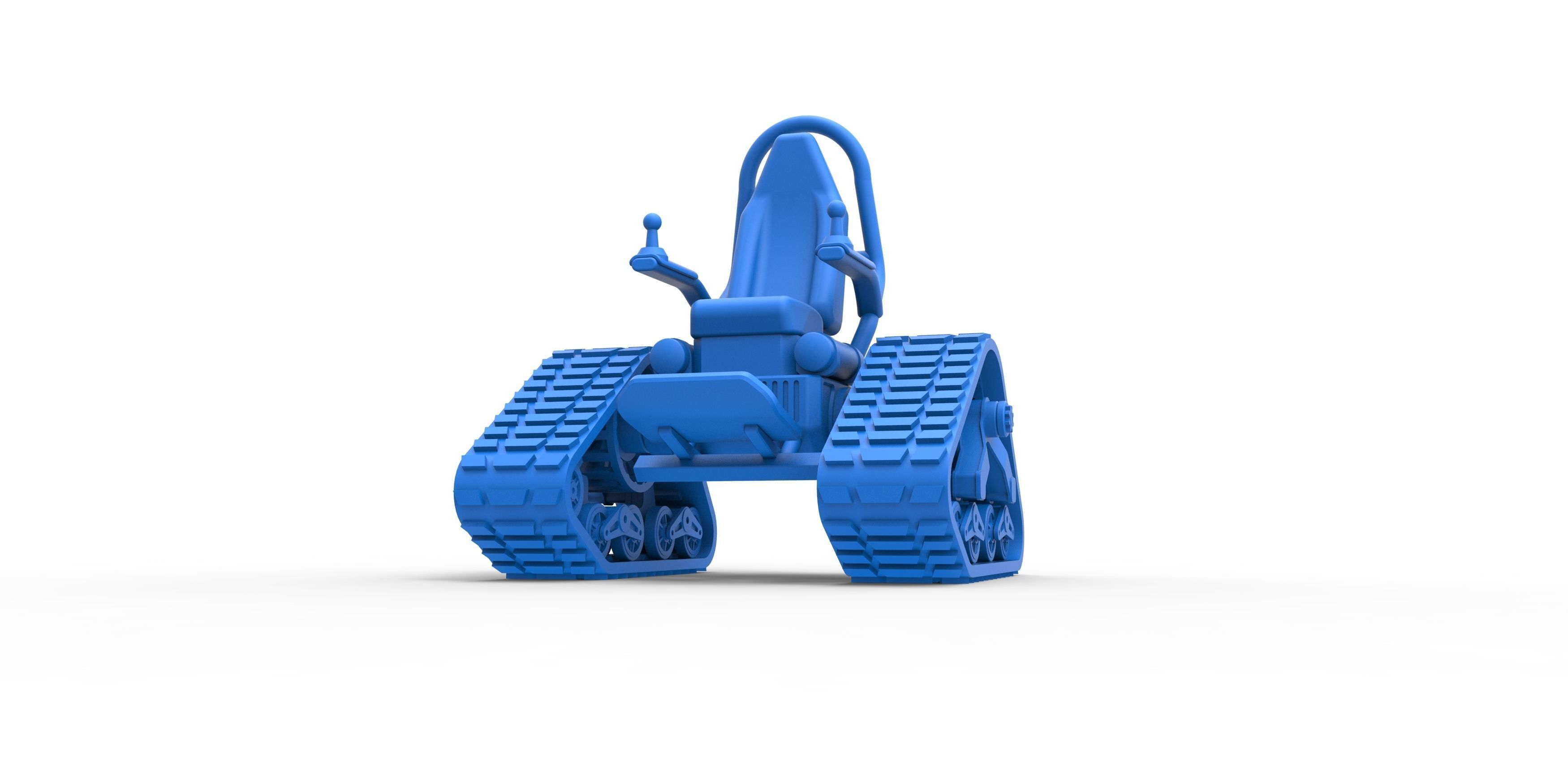 Tankchair Scale 1 to 25 3D print model_16
