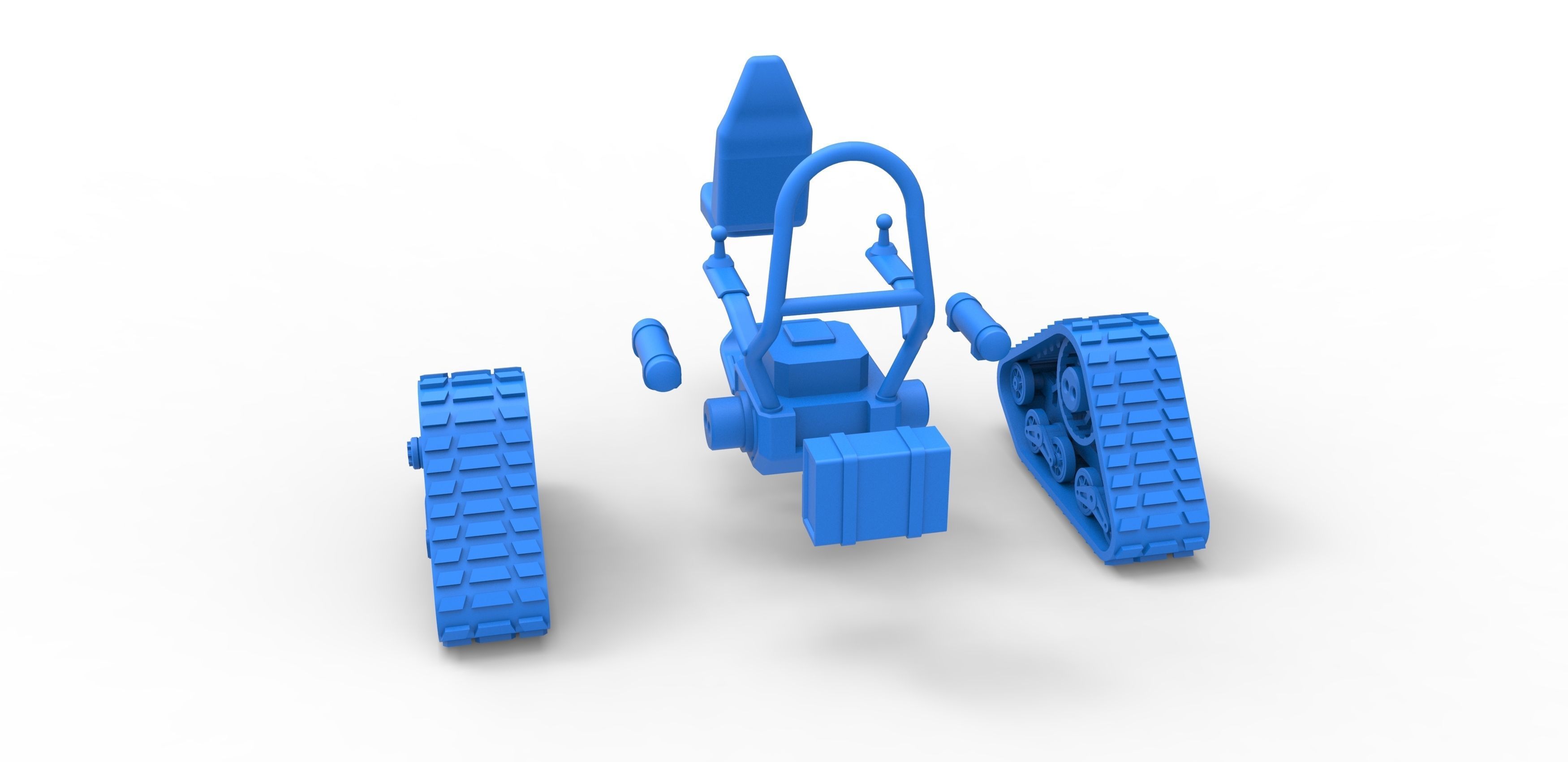 Tankchair Scale 1 to 25 3D print model_29
