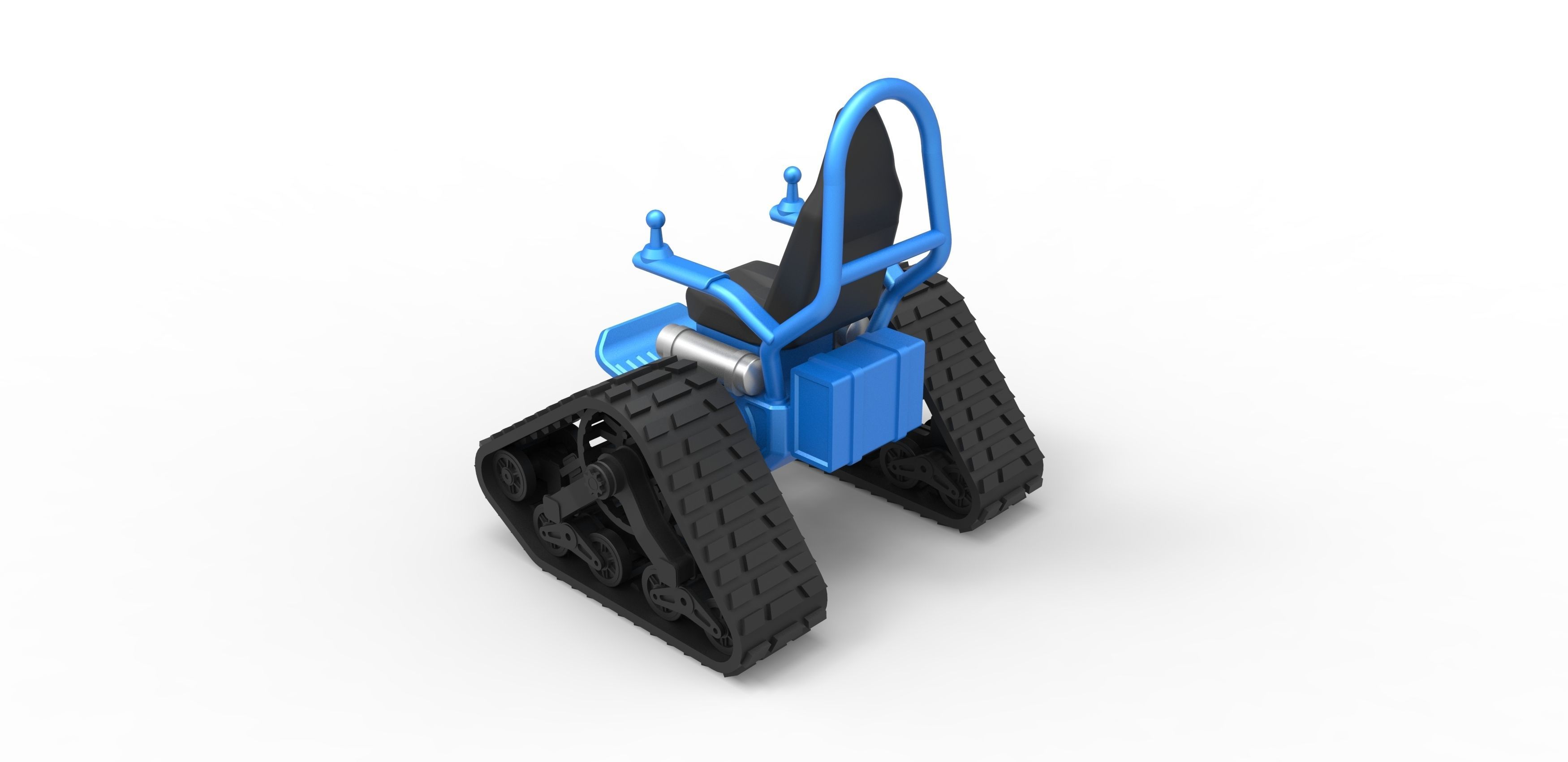 Tankchair Scale 1 to 25 3D print model_10