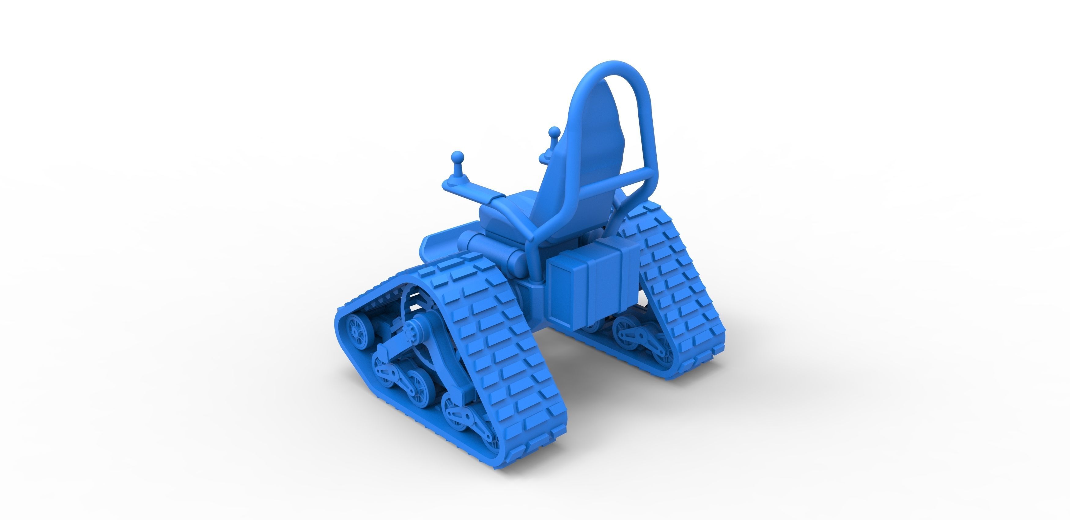 Tankchair Scale 1 to 25 3D print model_22