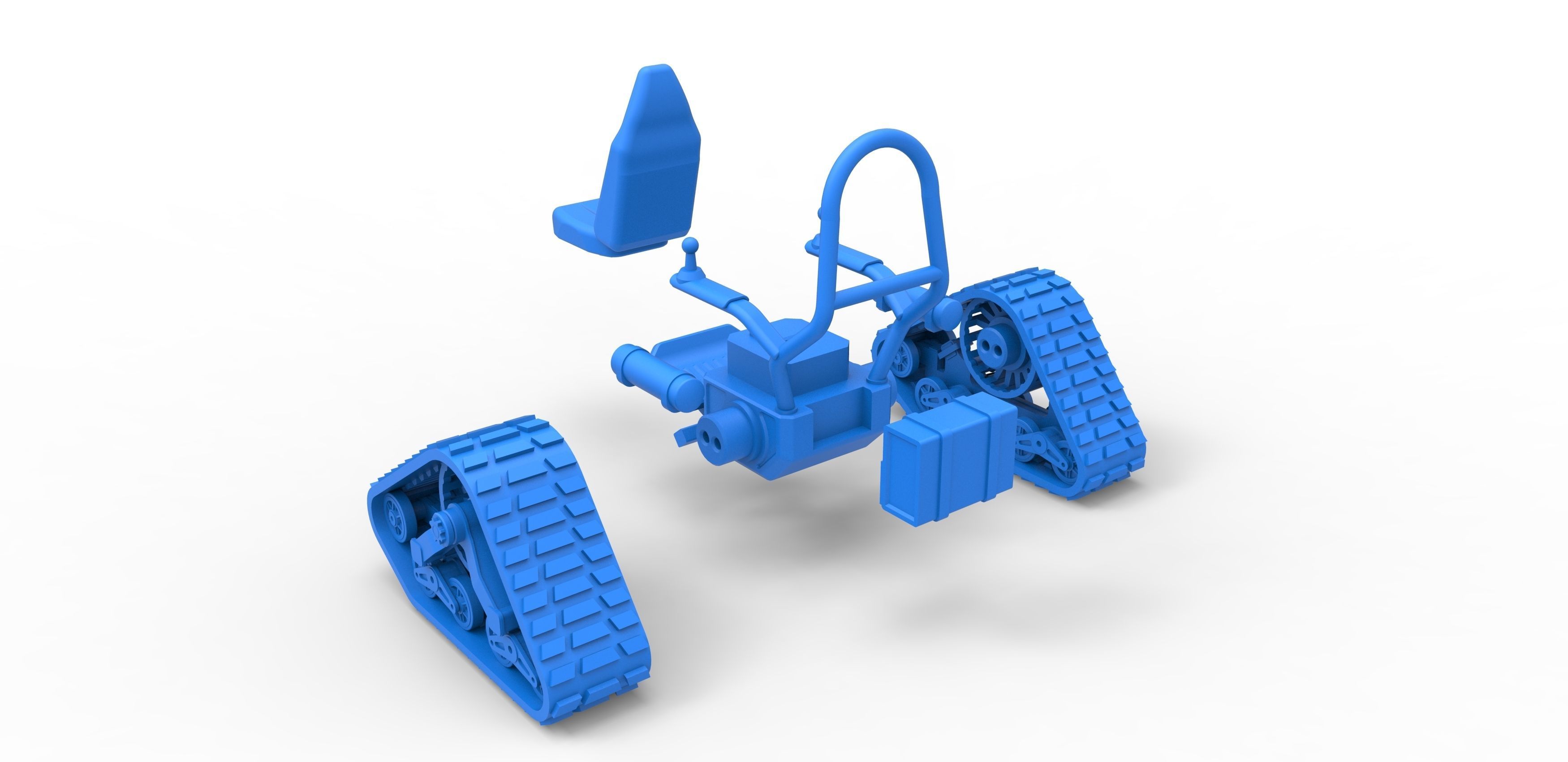 Tankchair Scale 1 to 25 3D print model_28
