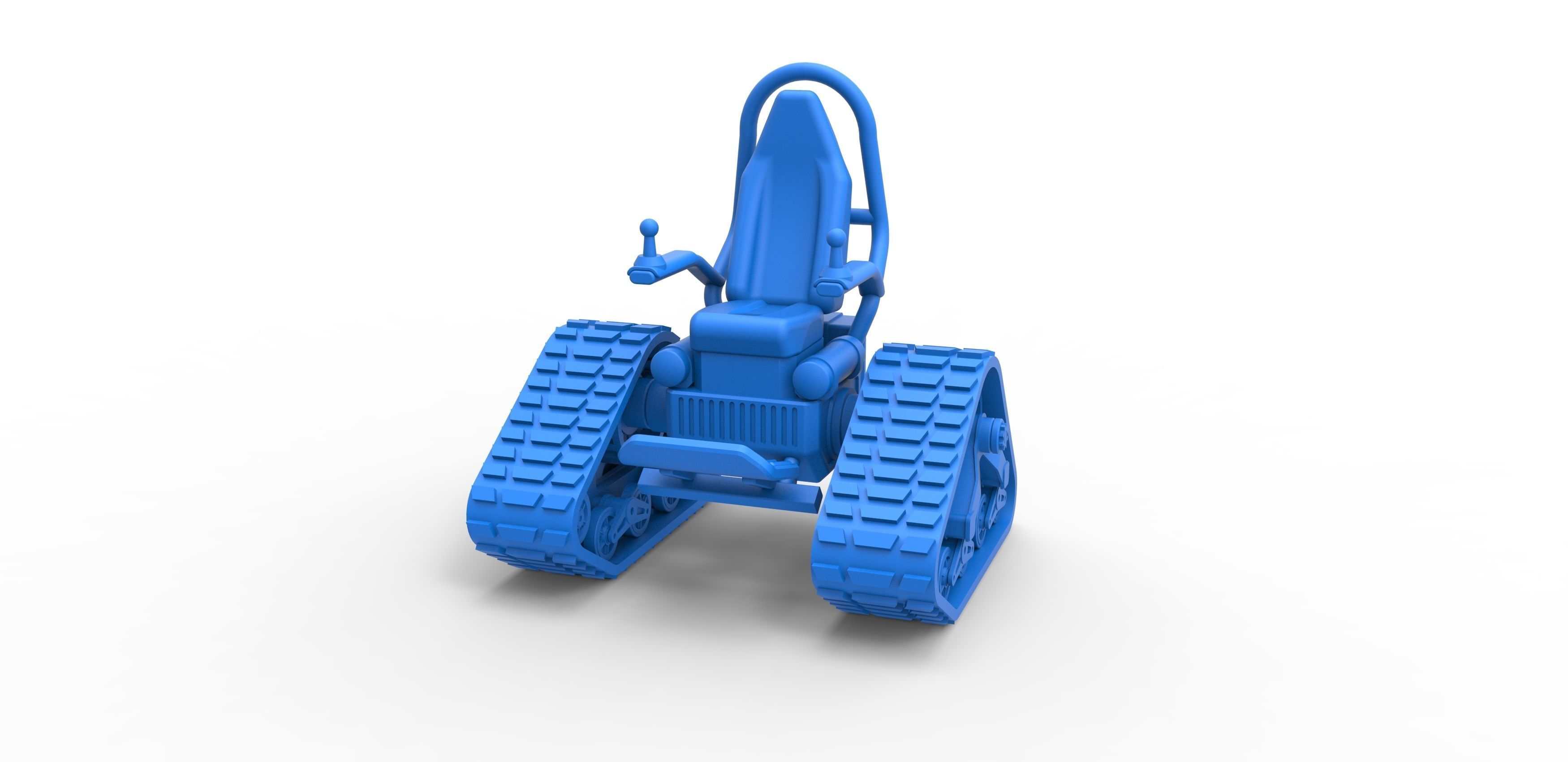 Tankchair Scale 1 to 25 3D print model_15