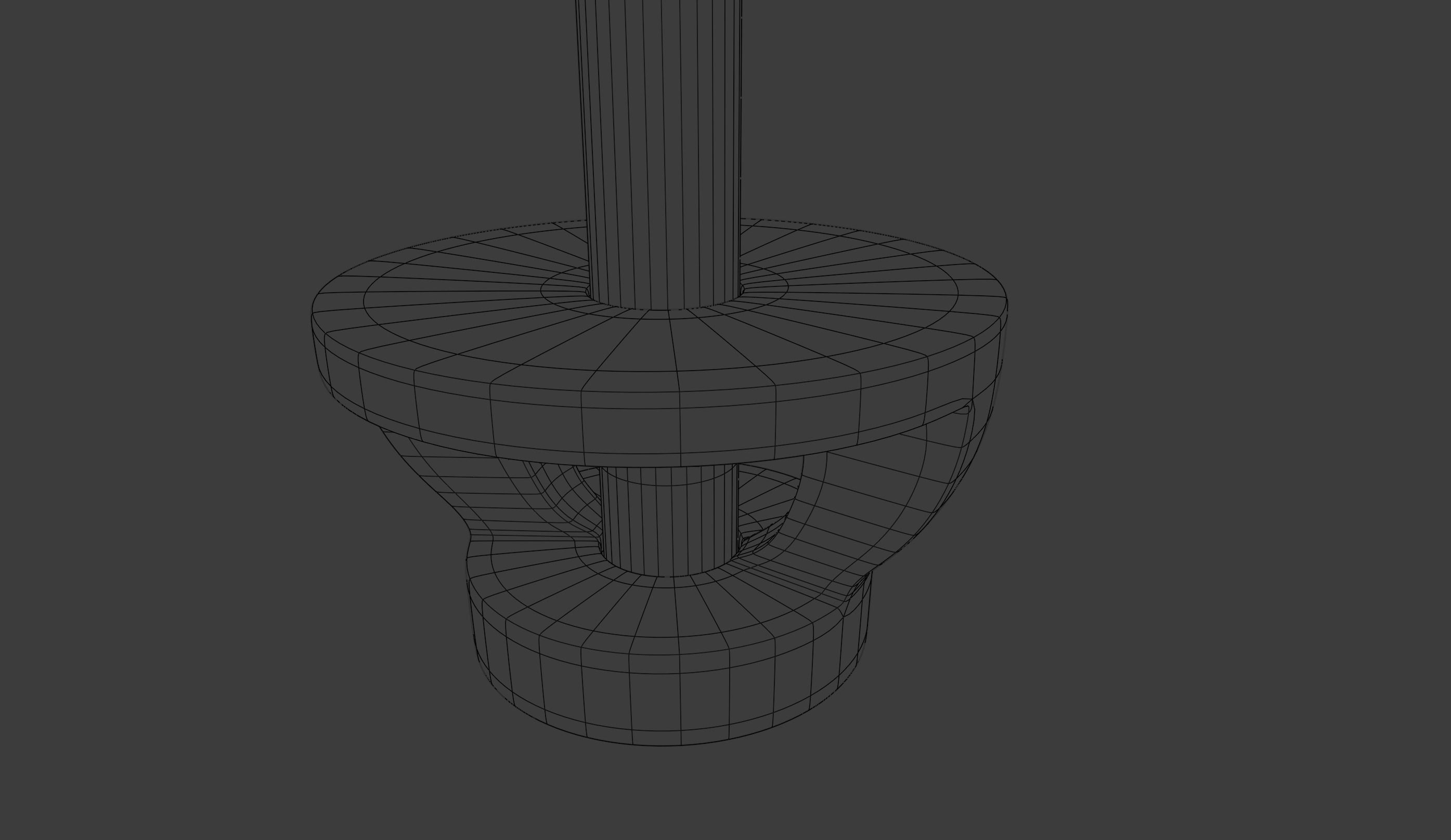 Gold earrings 3D model_11