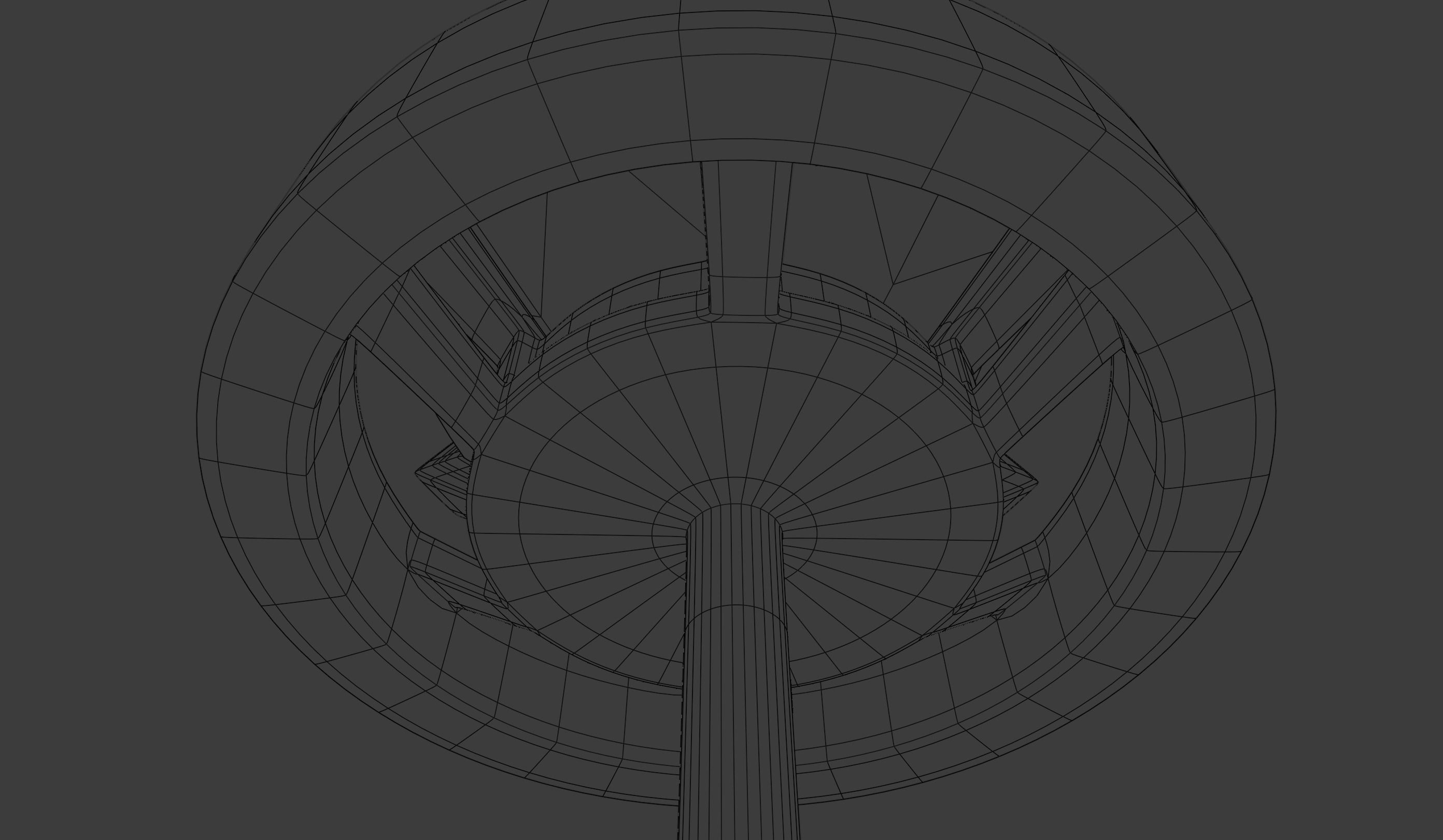 Gold earrings 3D model_13