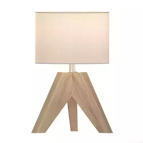 Light Brown Tripod Table Lamp