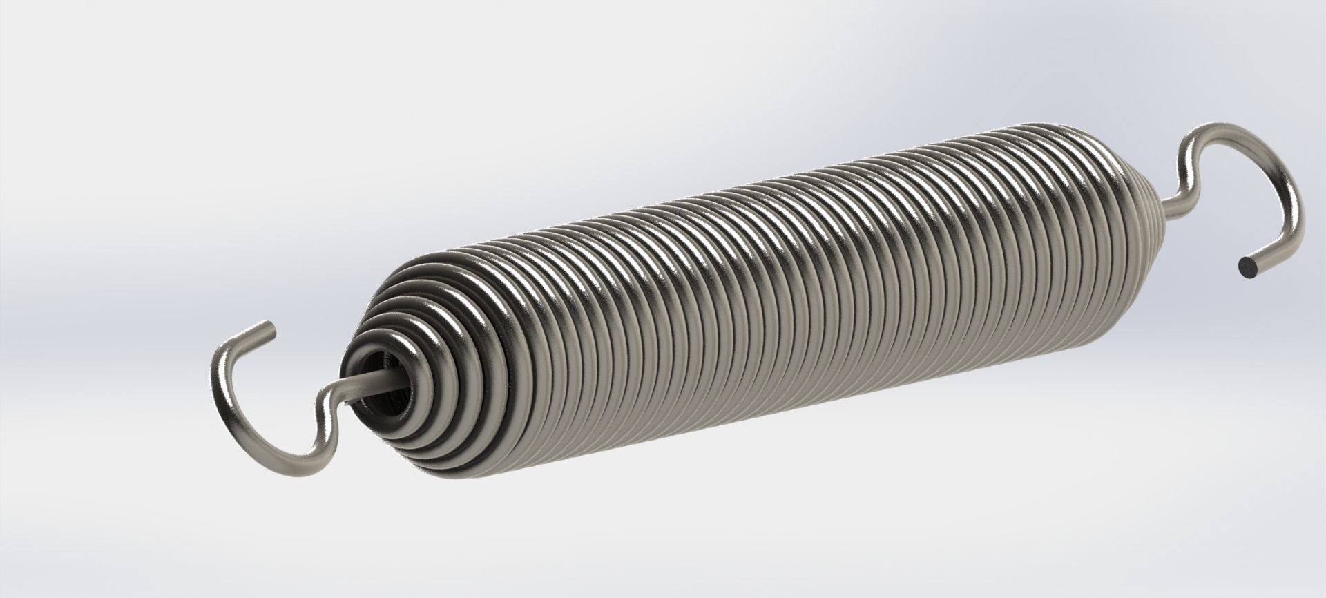 Spring with Swivel Hook 3D model_3