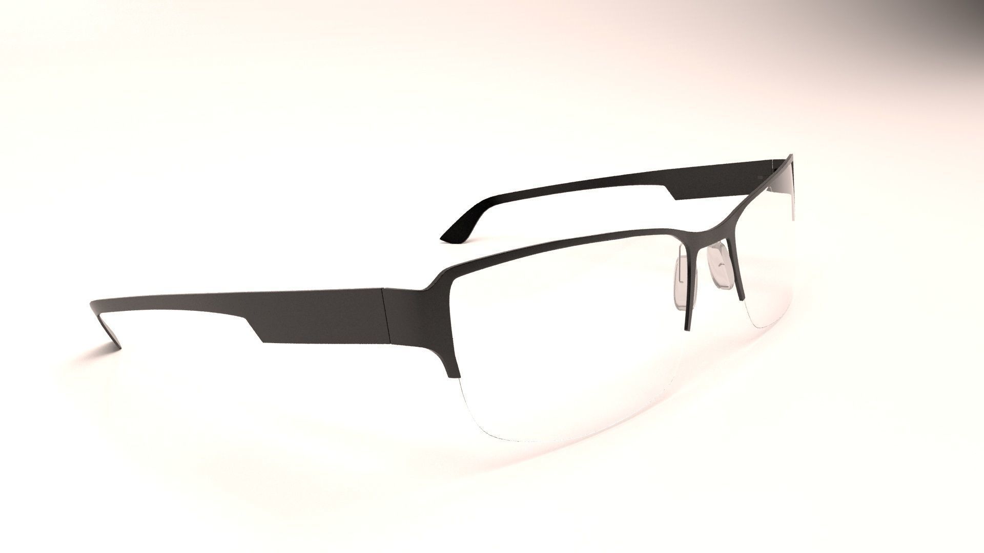 Glasses eyeglasses 3D model_3