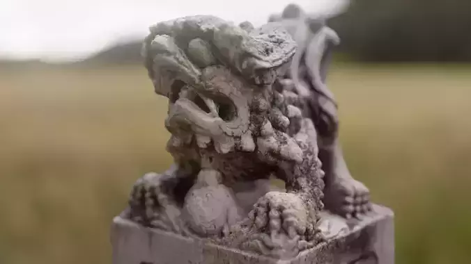 Stone Deamon statue Photoscan 3D model