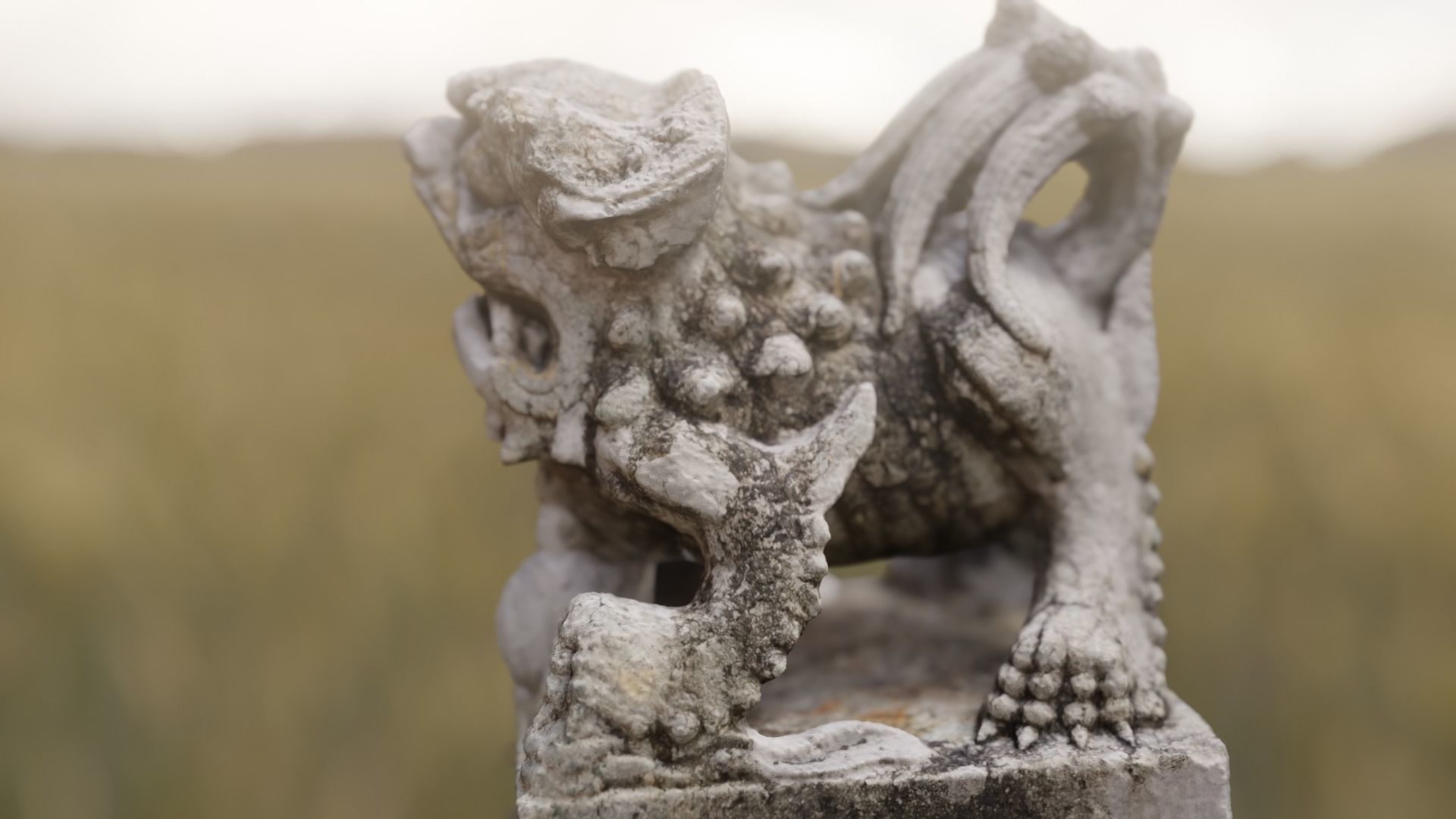 Stone Deamon statue Photoscan 3D model_3